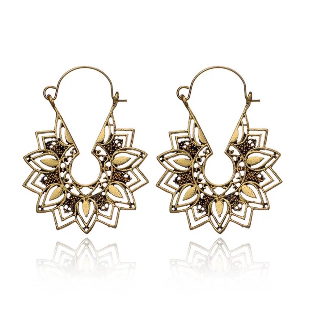 Boho bohemian Gypsy Earrings - Picture 5 of 6
